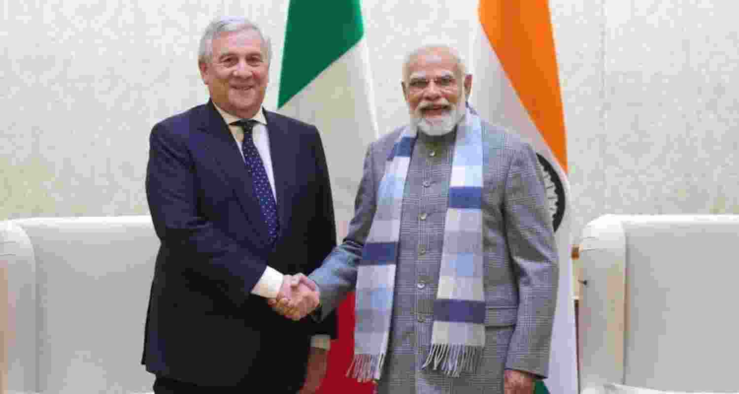 Prime Minister Narendra Modi met Italy’s Deputy Prime Minister and Minister of Foreign Affairs and International Cooperation, Antonio Tajani, on Wednesday in New Delhi. Prime Minister Narendra Modi met Italy’s Deputy Prime Minister and Minister of Foreign Affairs and International Cooperation, Antonio Tajani, on Wednesday in New Delhi.