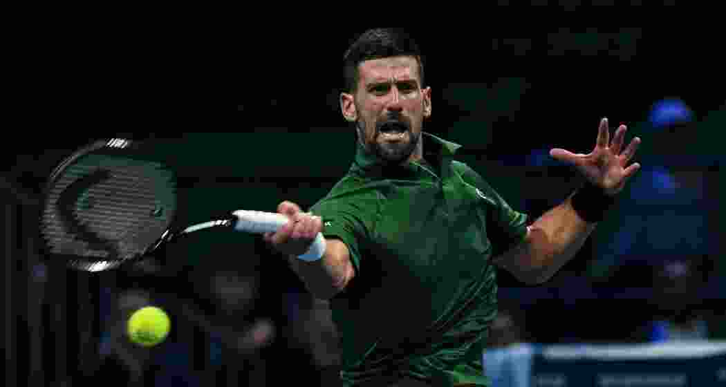 Novak Djokovic strikes a clean forehand during the Athens Open final against Lorenzo Musetti, where he sealed his 101st ATP title and became the oldest Tour champion since 1977. Novak Djokovic strikes a clean forehand during the Athens Open final against Lorenzo Musetti, where he sealed his 101st ATP title and became the oldest Tour champion since 1977.