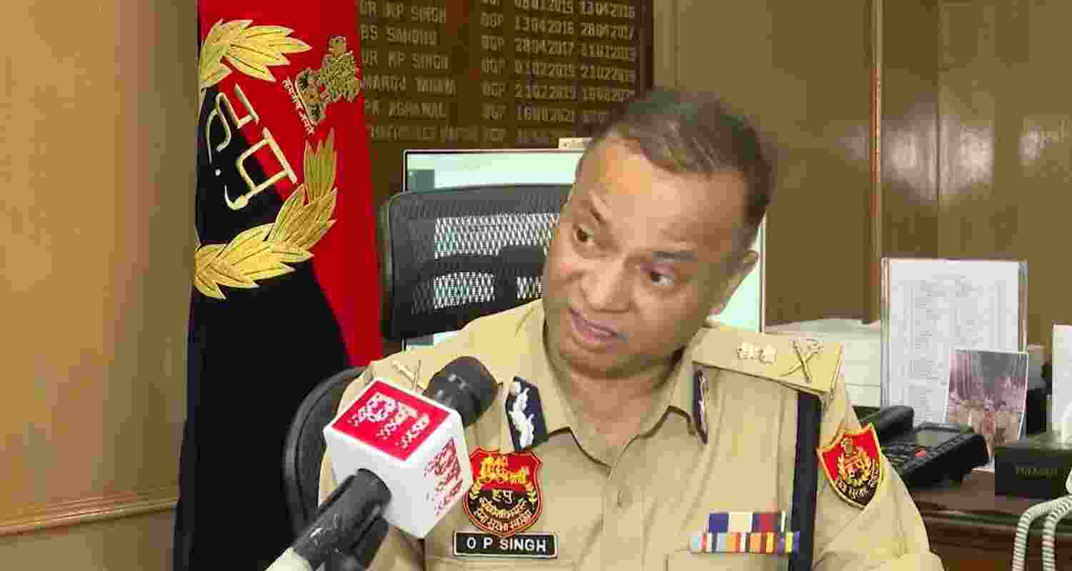 Haryana DGP O P Singh. Haryana DGP O P Singh.
