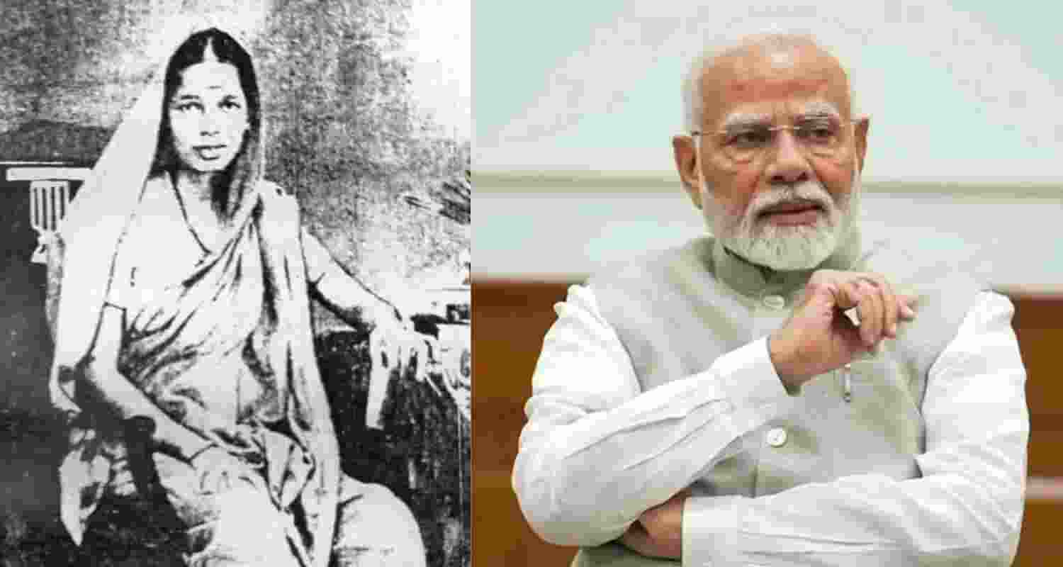 PM Narendra Modi pays tribute to Savitribai Phule. PM Narendra Modi pays tribute to Savitribai Phule.