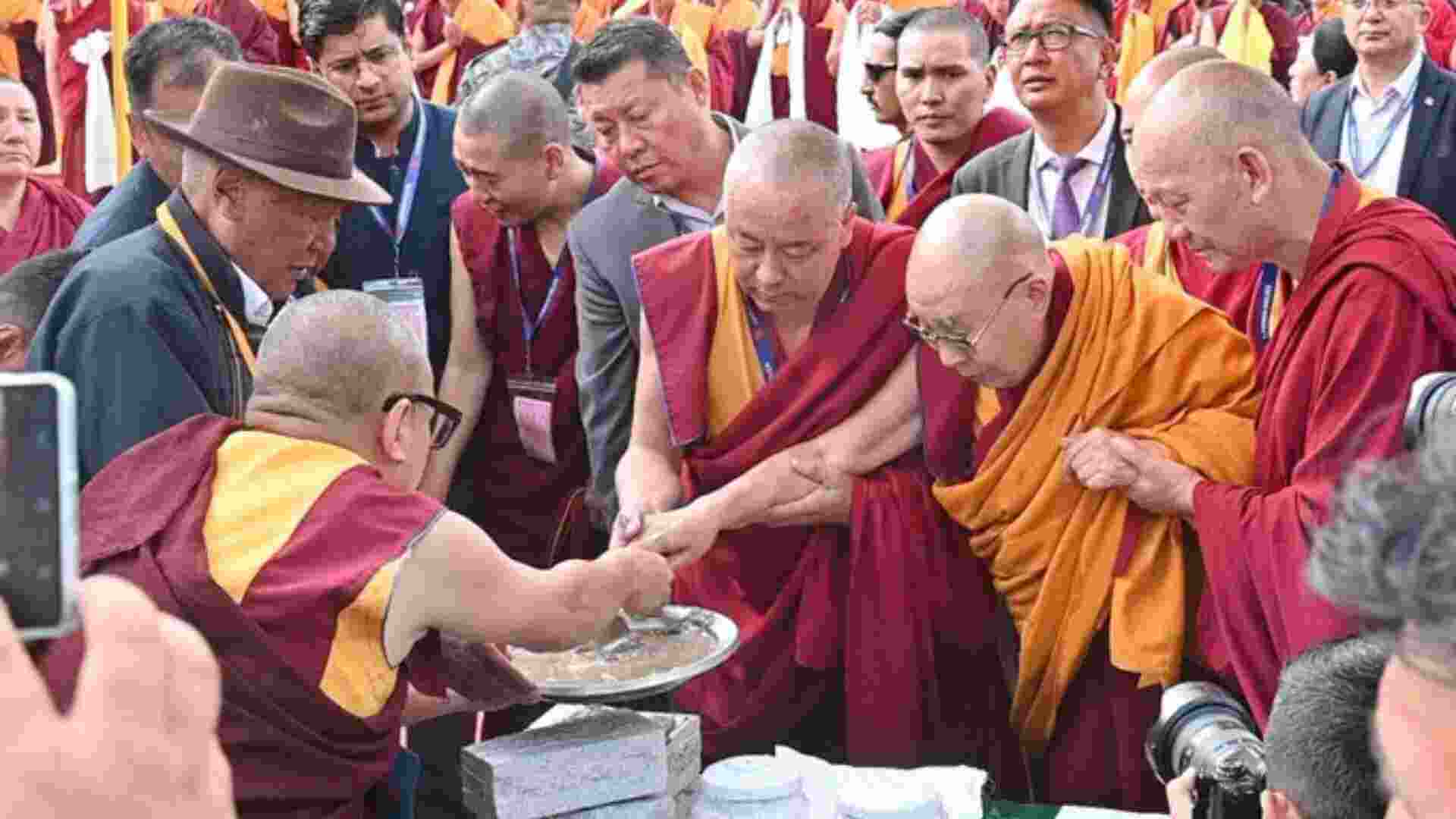 Dalai Lama lays foundation stone for new monastery in Ladakh Dalai Lama lays foundation stone for new monastery in Ladakh