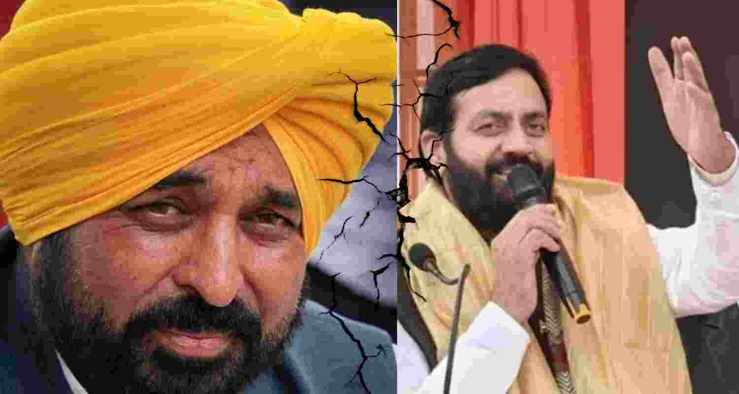 Punjab Chief Minister Bhagwant Mann and Haryana Chief Minister Nayab Saini Punjab Chief Minister Bhagwant Mann and Haryana Chief Minister Nayab Saini