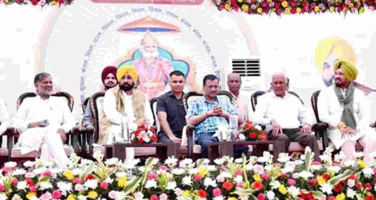 Punjab Chief Minister Bhagwant Singh Mann and AAP national convener Arvind Kejriwal. Punjab Chief Minister Bhagwant Singh Mann and AAP national convener Arvind Kejriwal.