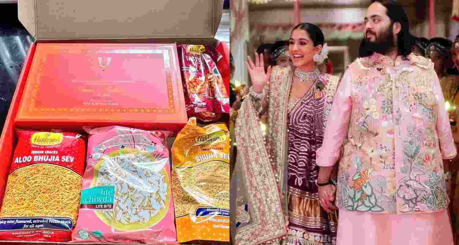 Ambanis gift Haldiram’s bhujia pack to Reliance employees Ambanis gift Haldiram’s bhujia pack to Reliance employees