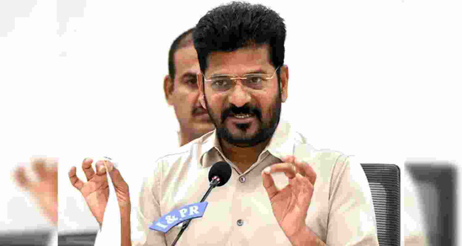 Telangana Chief Minister A Revanth Reddy - file image. Telangana Chief Minister A Revanth Reddy - file image.