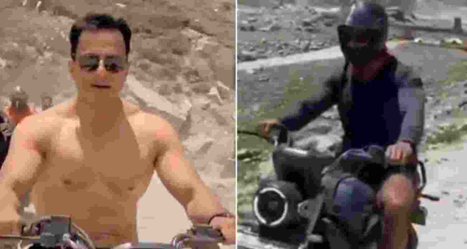 Sonu said, “Safety First. We always abide by the laws. An old clip without the helmet was a part of our script. So kindly ignore.” Sonu said, “Safety First. We always abide by the laws. An old clip without the helmet was a part of our script. So kindly ignore.”