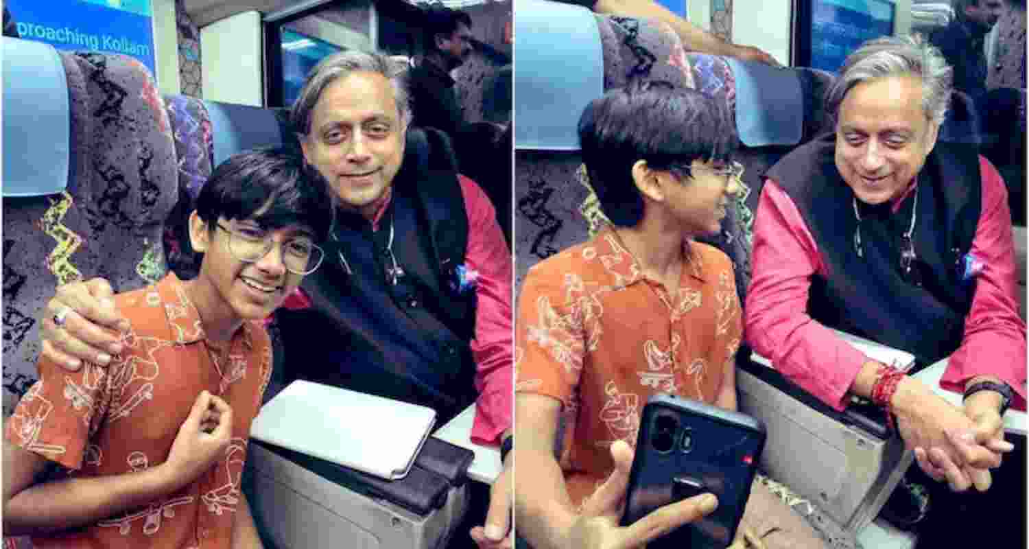 Shashi Tharoor meets Kerala teen coding AI in Indian languages Shashi Tharoor meets Kerala teen coding AI in Indian languages