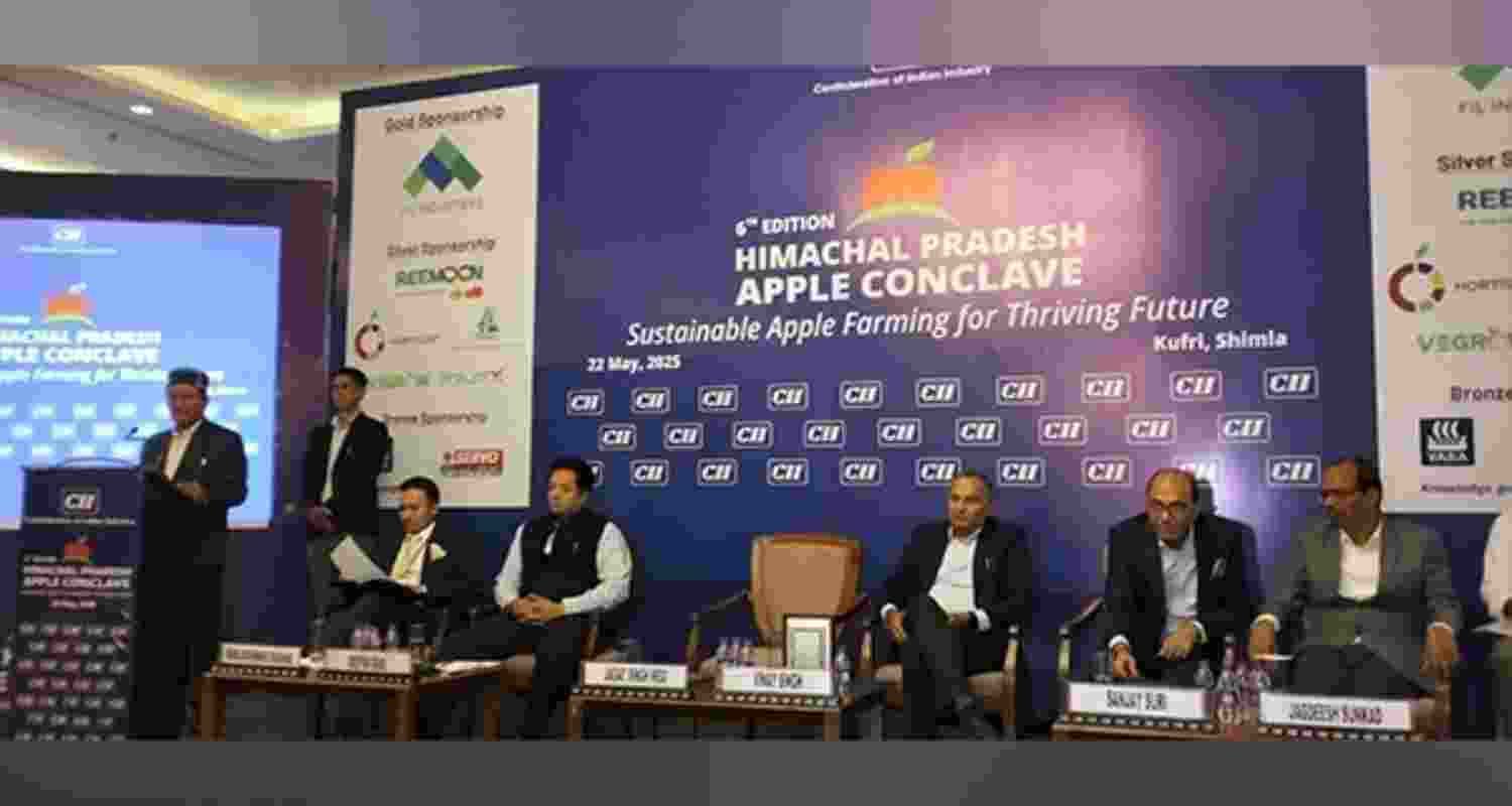 The 6th annual Apple Conclave held in Shimla on Thursday.. The 6th annual Apple Conclave held in Shimla on Thursday..