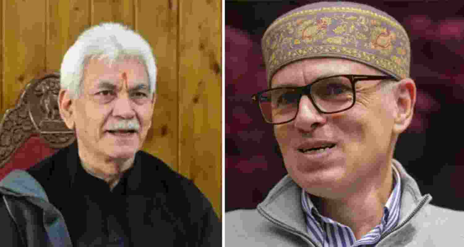 Jammu and Kashmir Lieutenant Governor Manoj Sinha and Chief Minister Omar Abdullah. Jammu and Kashmir Lieutenant Governor Manoj Sinha and Chief Minister Omar Abdullah.