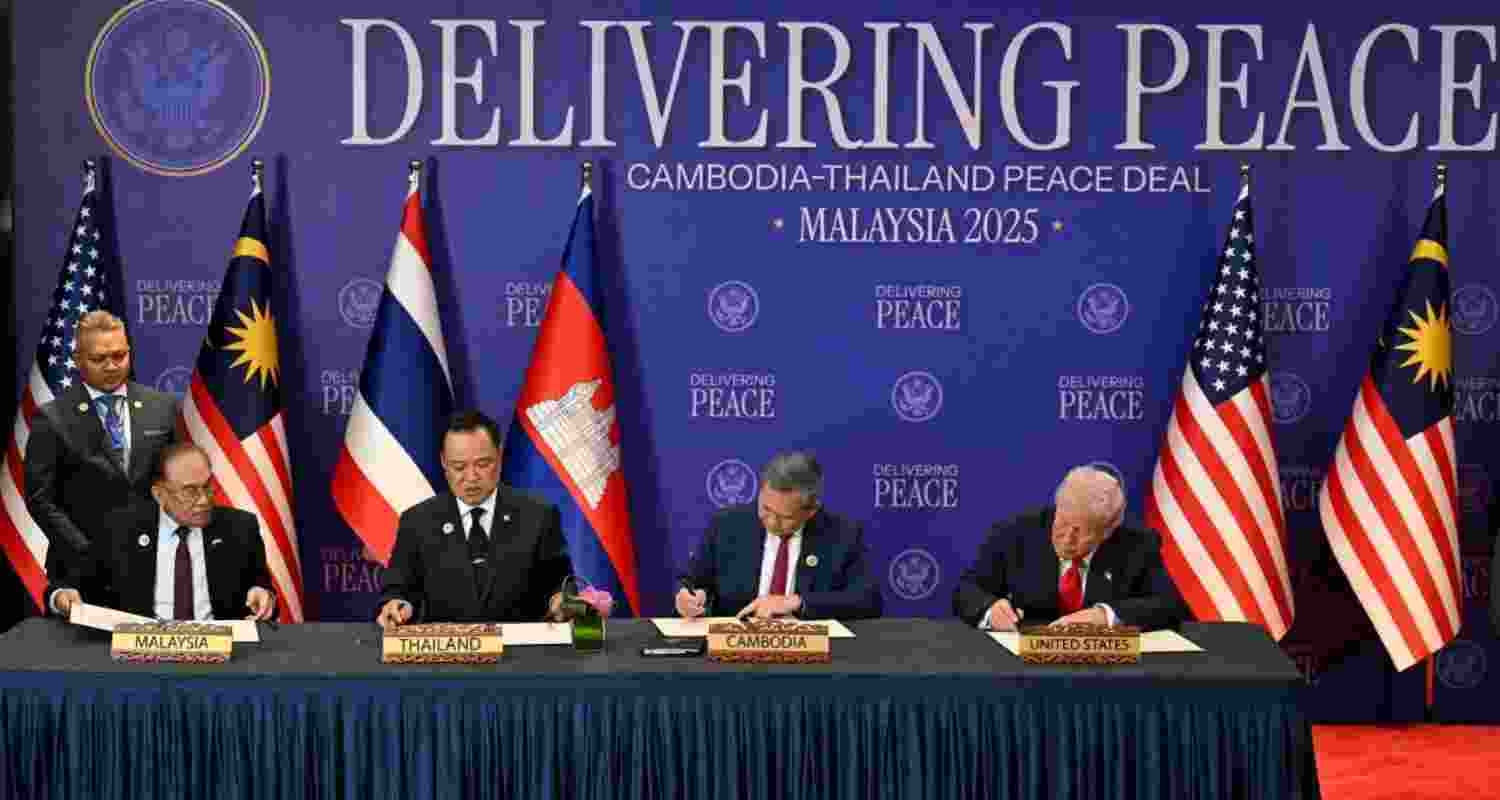 Historic peace deal signed between Cambodia and Thailand. Historic peace deal signed between Cambodia and Thailand.