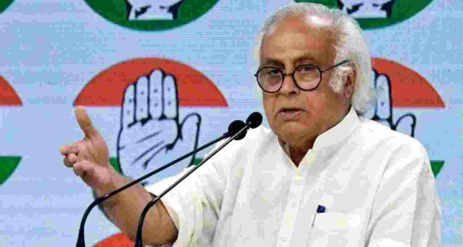 Congress MP Jairam Ramesh mocks Modi as Trump repeats India-Pak story. Congress MP Jairam Ramesh mocks Modi as Trump repeats India-Pak story.