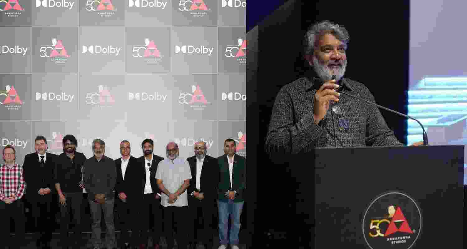 S S Rajamouli, Nagarjuna unveils India’s first dolby-certified facility S S Rajamouli, Nagarjuna unveils India’s first dolby-certified facility
