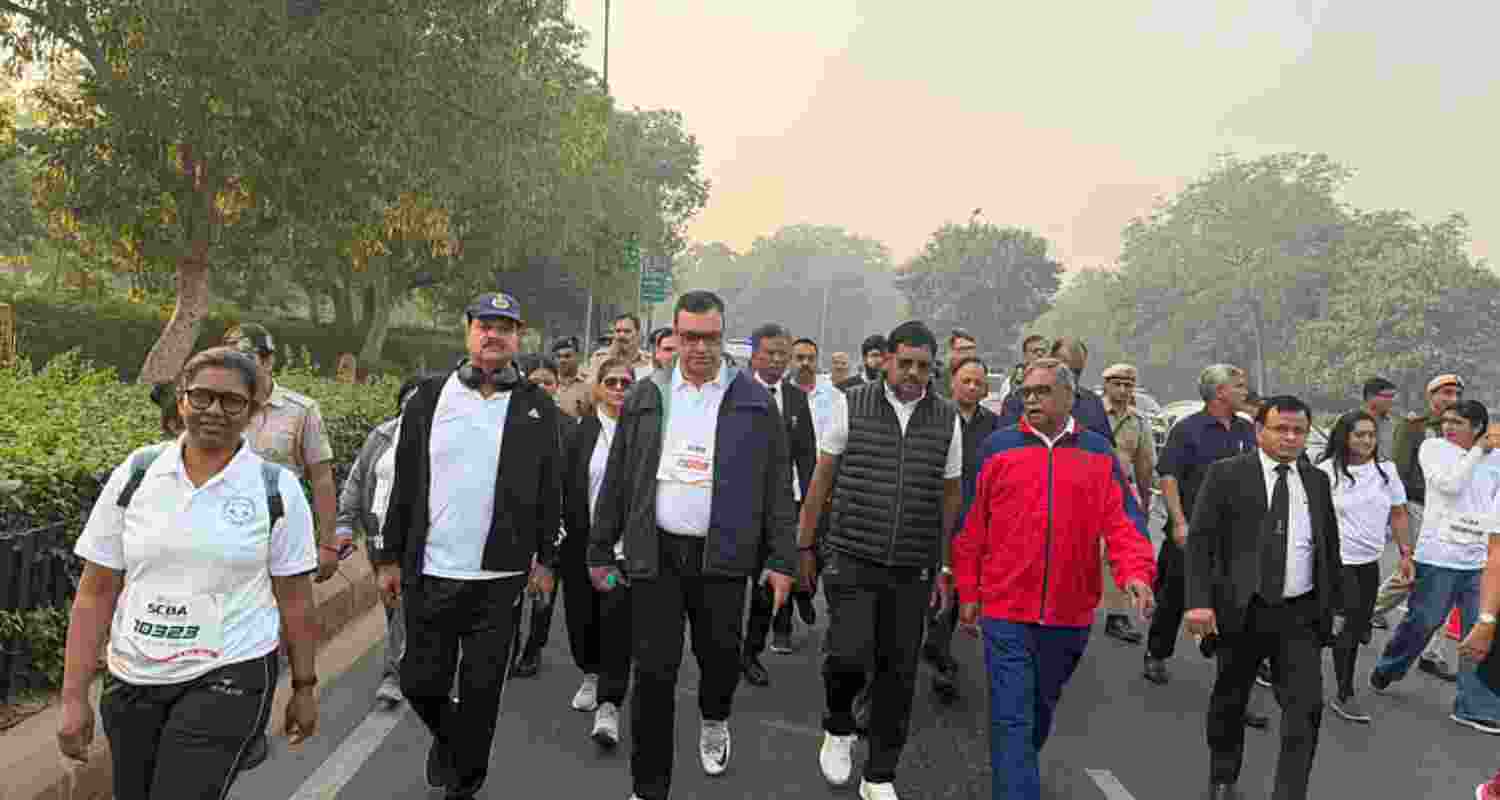 CJI leads SC run to promote 'Justice for All' message, plantation CJI leads SC run to promote 'Justice for All' message, plantation