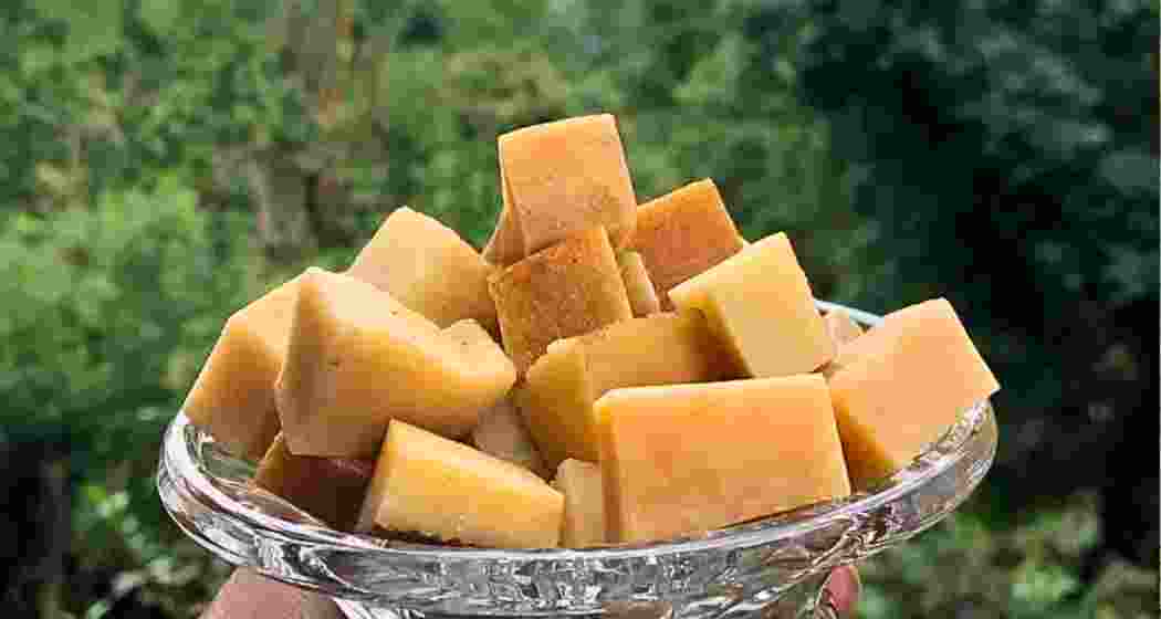 Yak churpis on display. Yak churpis on display.