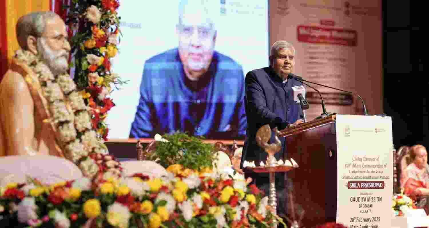 India's foundation lies in 'Sanatan Dharma': VP Dhankhar India's foundation lies in 'Sanatan Dharma': VP Dhankhar