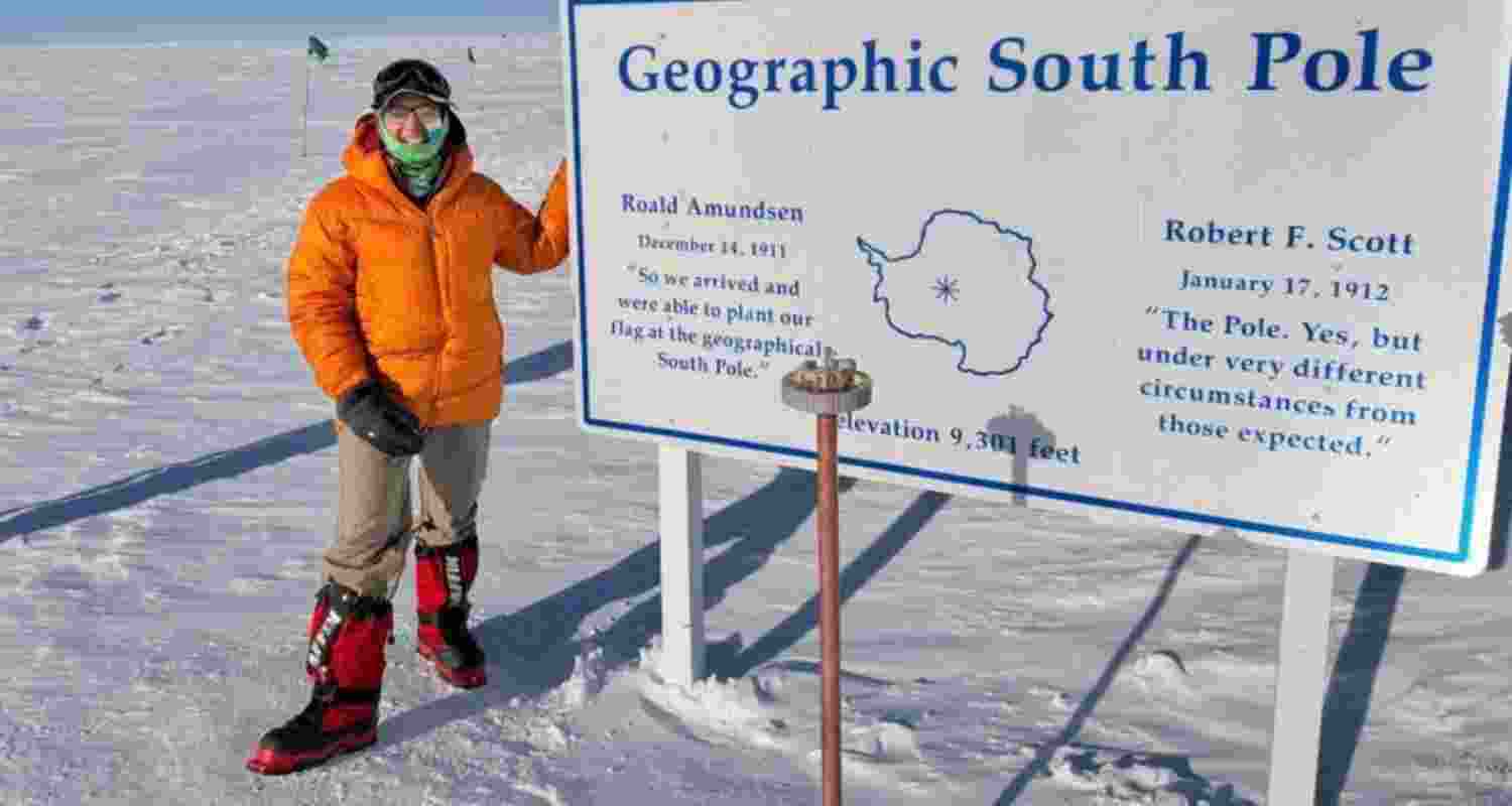 Kaamya Karthikeyan, 18-year-old daughter of a naval officer, has become the youngest Indian to ski to the South Pole. Kaamya Karthikeyan, 18-year-old daughter of a naval officer, has become the youngest Indian to ski to the South Pole.