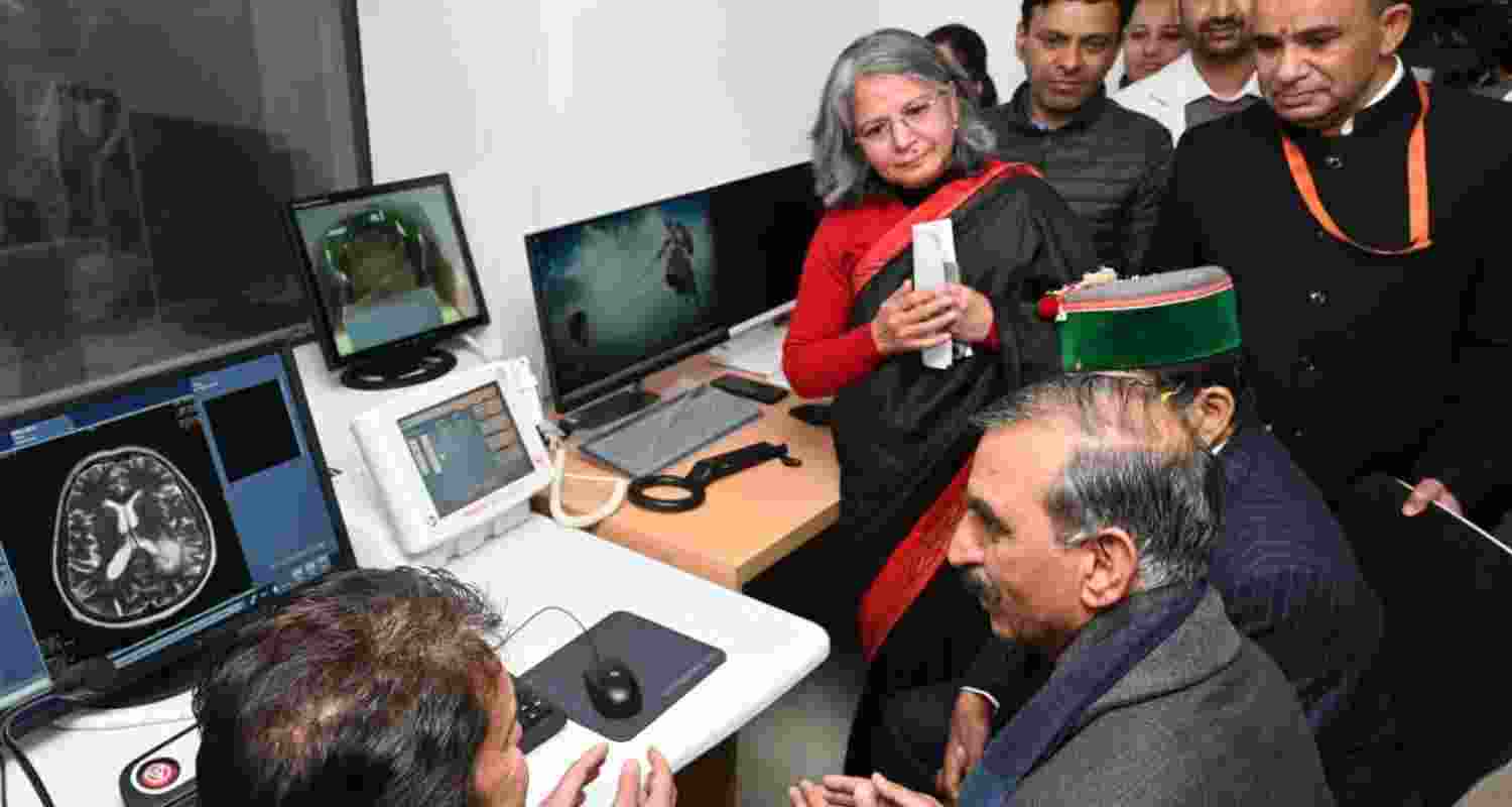 Chief Minister Thakur Sukhvinder Singh Sukhu inaugurated 3 tesla MRI machine at IGMC Shimla. Chief Minister Thakur Sukhvinder Singh Sukhu inaugurated 3 tesla MRI machine at IGMC Shimla.