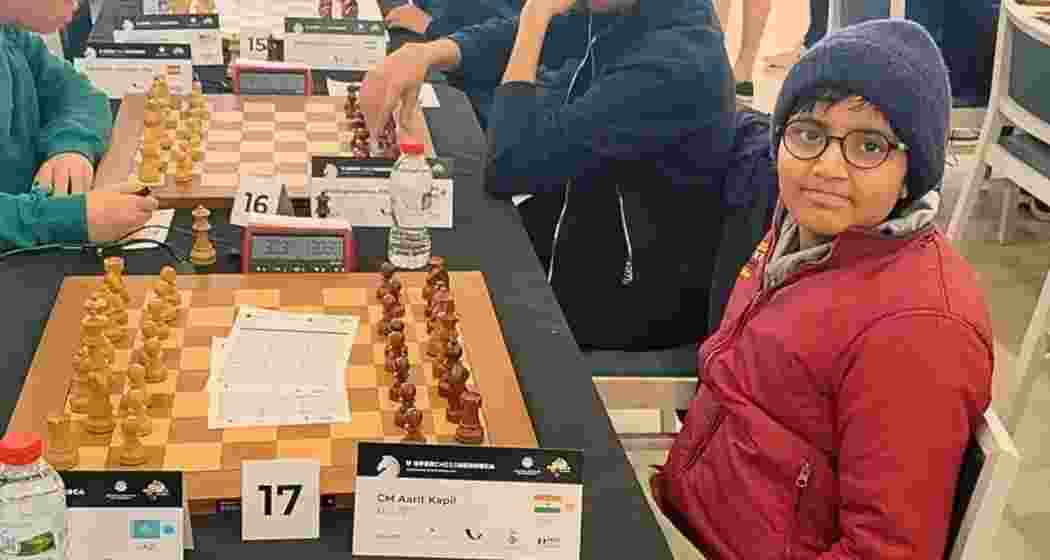 Aarit Kapil, Delhi’s 10-year-old chess prodigy, during an international tournament in Spain where he secured a historic International Master norm. Aarit Kapil, Delhi’s 10-year-old chess prodigy, during an international tournament in Spain where he secured a historic International Master norm.