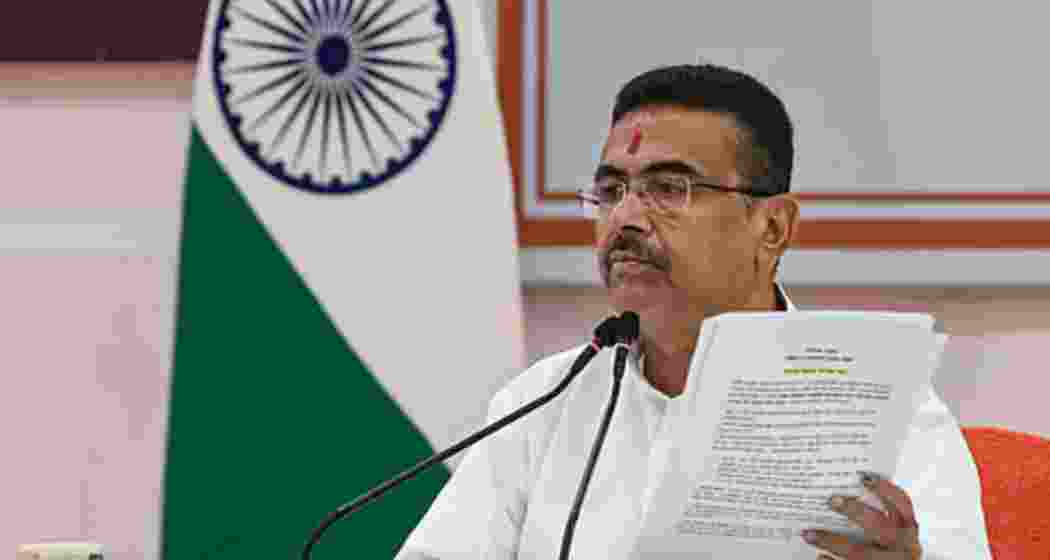 West Bengal Chief Minister Suvendu Adhikari. (File photo) West Bengal Chief Minister Suvendu Adhikari. (File photo)