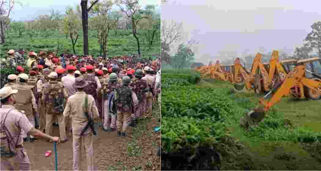 In May 2022, the state government sought to acquire 2,500 bighas of land for the airport, igniting protests among tea garden workers fearing eviction and job loss. Tensions peaked as bulldozers moved in to clear the plantation, leading to clashes with security forces. In May 2022, the state government sought to acquire 2,500 bighas of land for the airport, igniting protests among tea garden workers fearing eviction and job loss. Tensions peaked as bulldozers moved in to clear the plantation, leading to clashes with security forces.