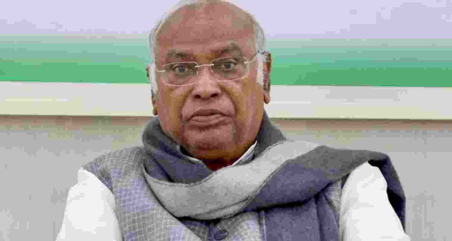 Congress Chief Mallikarjun Kharge. Congress Chief Mallikarjun Kharge.