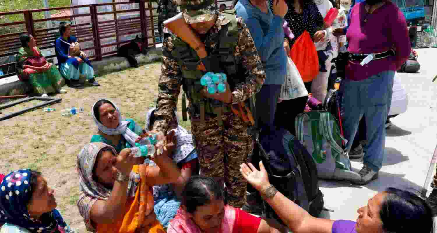 More than 2.3 lakh pilgrims have visited the Amarnath cave shrine in the first nine days of the annual Yatra despite challenging weather conditions. More than 2.3 lakh pilgrims have visited the Amarnath cave shrine in the first nine days of the annual Yatra despite challenging weather conditions.