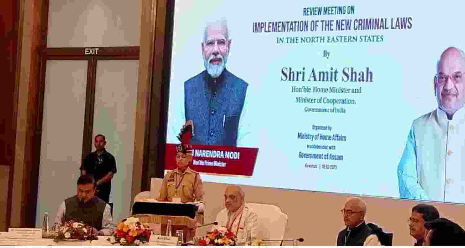 Amit Shah reviews new criminal law rollout in NE states Amit Shah reviews new criminal law rollout in NE states
