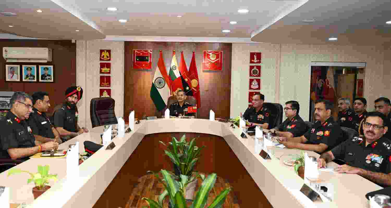 General Upendra Dwivedi reviews logistics, training and readiness at Maharashtra, Gujarat & Goa Area HQ in Mumbai; four personnel receive on-the-spot Army Chief commendations. General Upendra Dwivedi reviews logistics, training and readiness at Maharashtra, Gujarat & Goa Area HQ in Mumbai; four personnel receive on-the-spot Army Chief commendations.