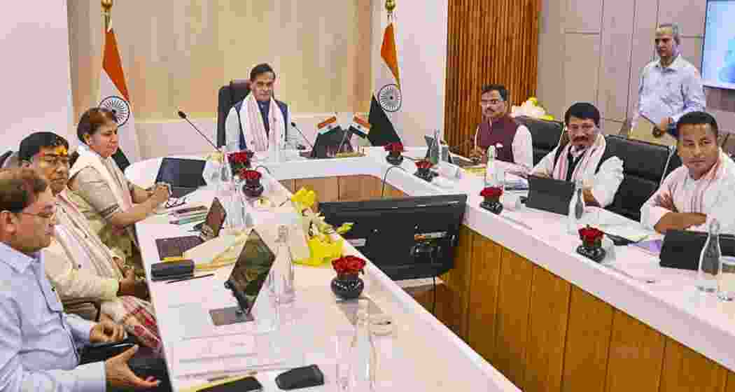 Assam Chief Minister Himanta Biswa Sarma chairs the first cabinet meeting following the formation of the state government for the second consecutive term, in Guwahati on May 13, 2026 Assam Chief Minister Himanta Biswa Sarma chairs the first cabinet meeting following the formation of the state government for the second consecutive term, in Guwahati on May 13, 2026