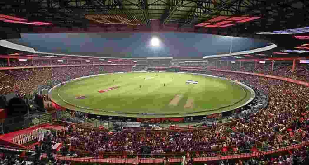 The M. Chinnaswamy Stadium in Bengaluru. The M. Chinnaswamy Stadium in Bengaluru.