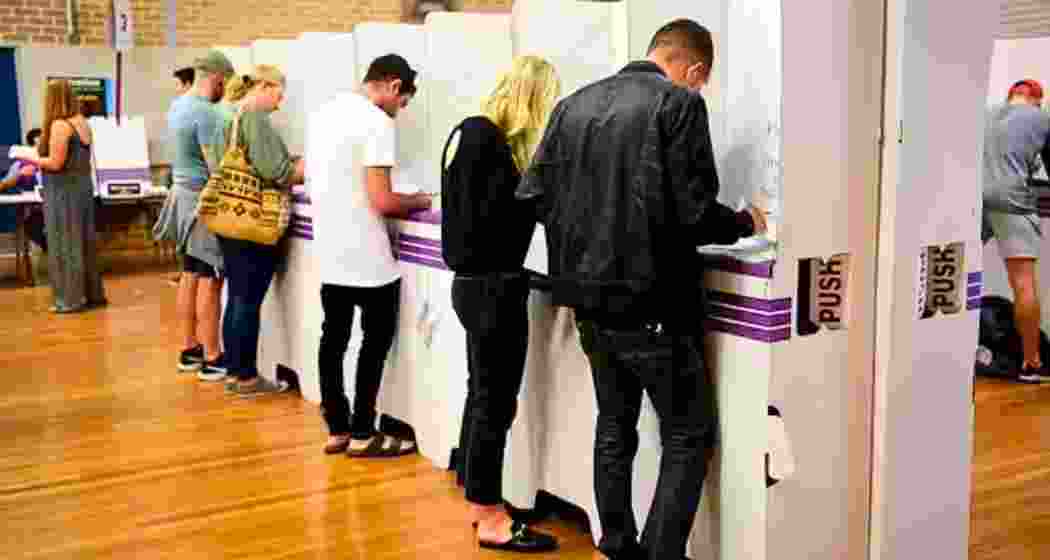 Australians casting their votes. Representative image. Australians casting their votes. Representative image.