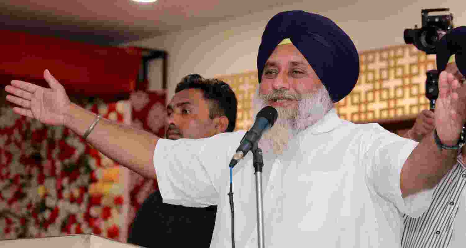 SAD chief Sukhbir Singh Badal. SAD chief Sukhbir Singh Badal.