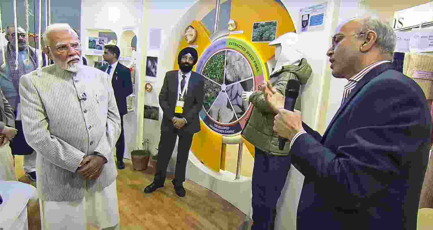 Bharat Tex 2025 welcomes PM Modi for grand showcase. Bharat Tex 2025 welcomes PM Modi for grand showcase.