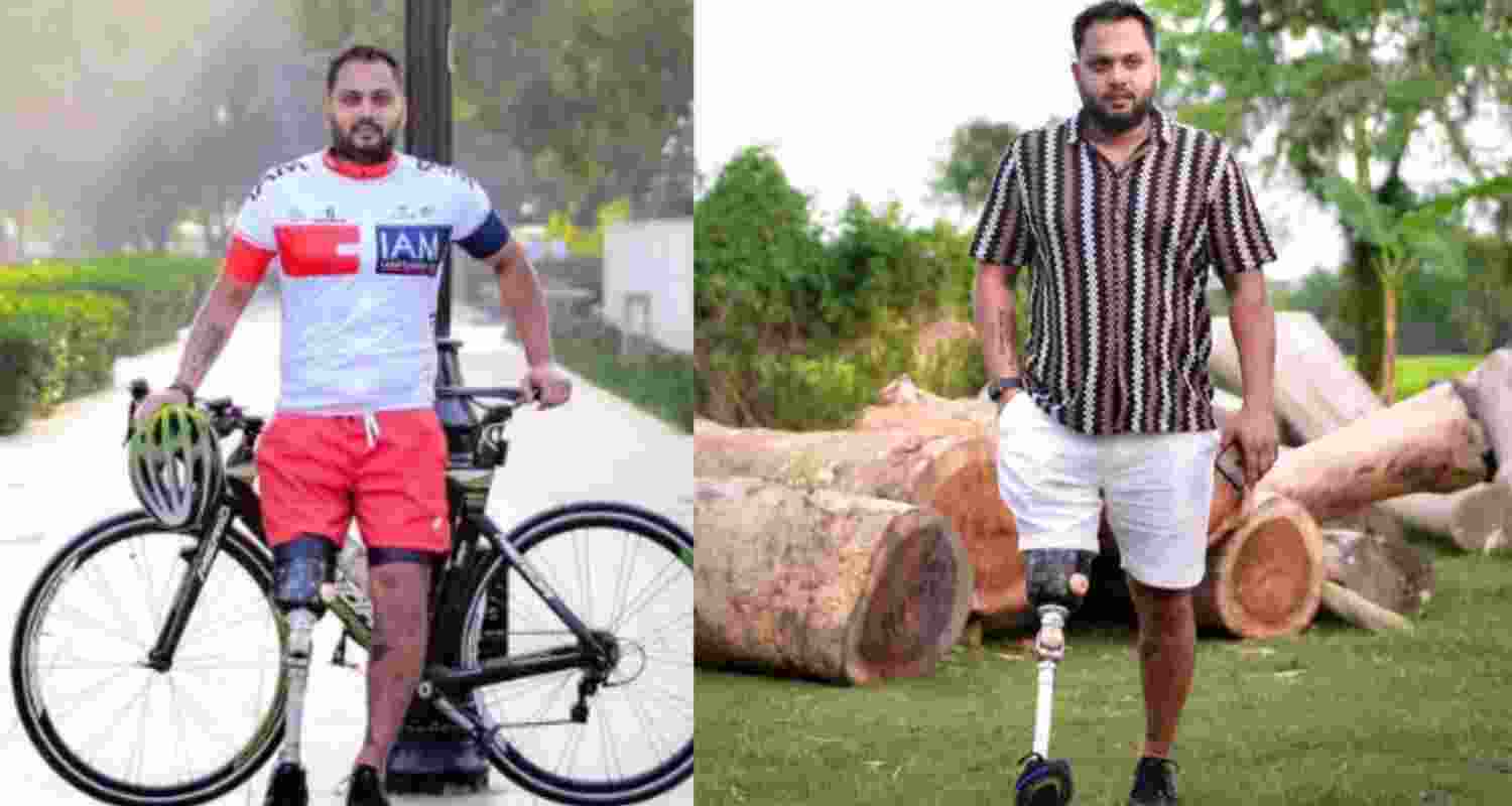 After a road accident in which he lost his right leg, Rakesh Banik adopted “para-cyclist” as his surname, symbolising his transformation and triumph over adversity. After a road accident in which he lost his right leg, Rakesh Banik adopted “para-cyclist” as his surname, symbolising his transformation and triumph over adversity.