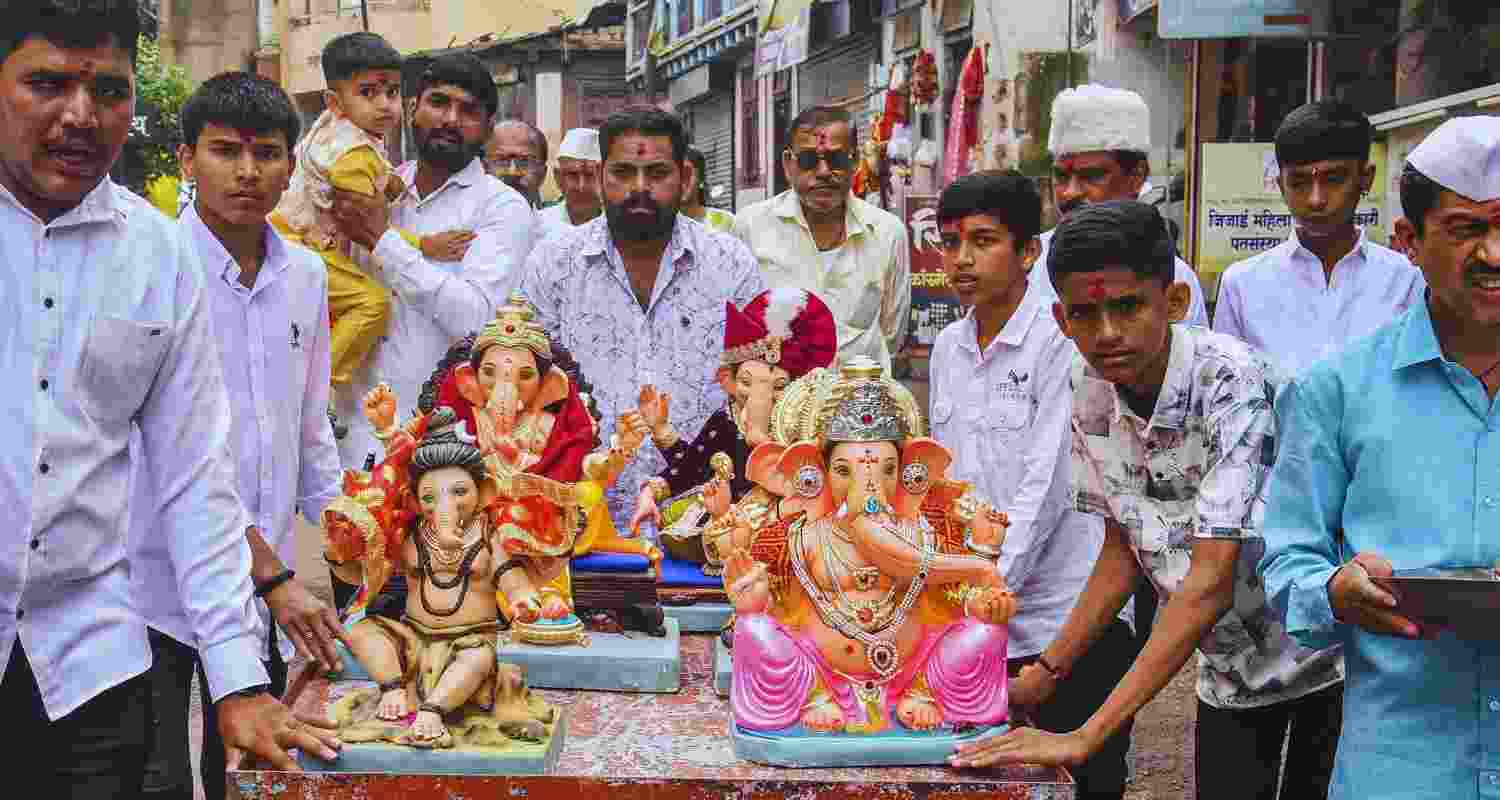 ‘Ganpati Bappa Morya’ echoes as India begins Ganeshotsav ‘Ganpati Bappa Morya’ echoes as India begins Ganeshotsav