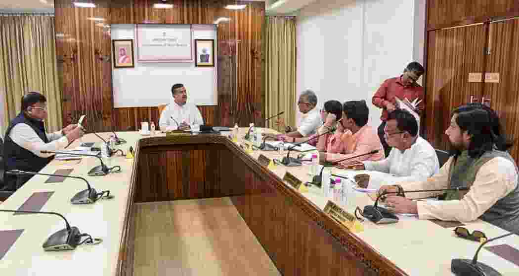 West Bengal CM Suvendu Adhikari chairs a cabinet meeting, at Nabanna in Howrah. (PTI) West Bengal CM Suvendu Adhikari chairs a cabinet meeting, at Nabanna in Howrah. (PTI)