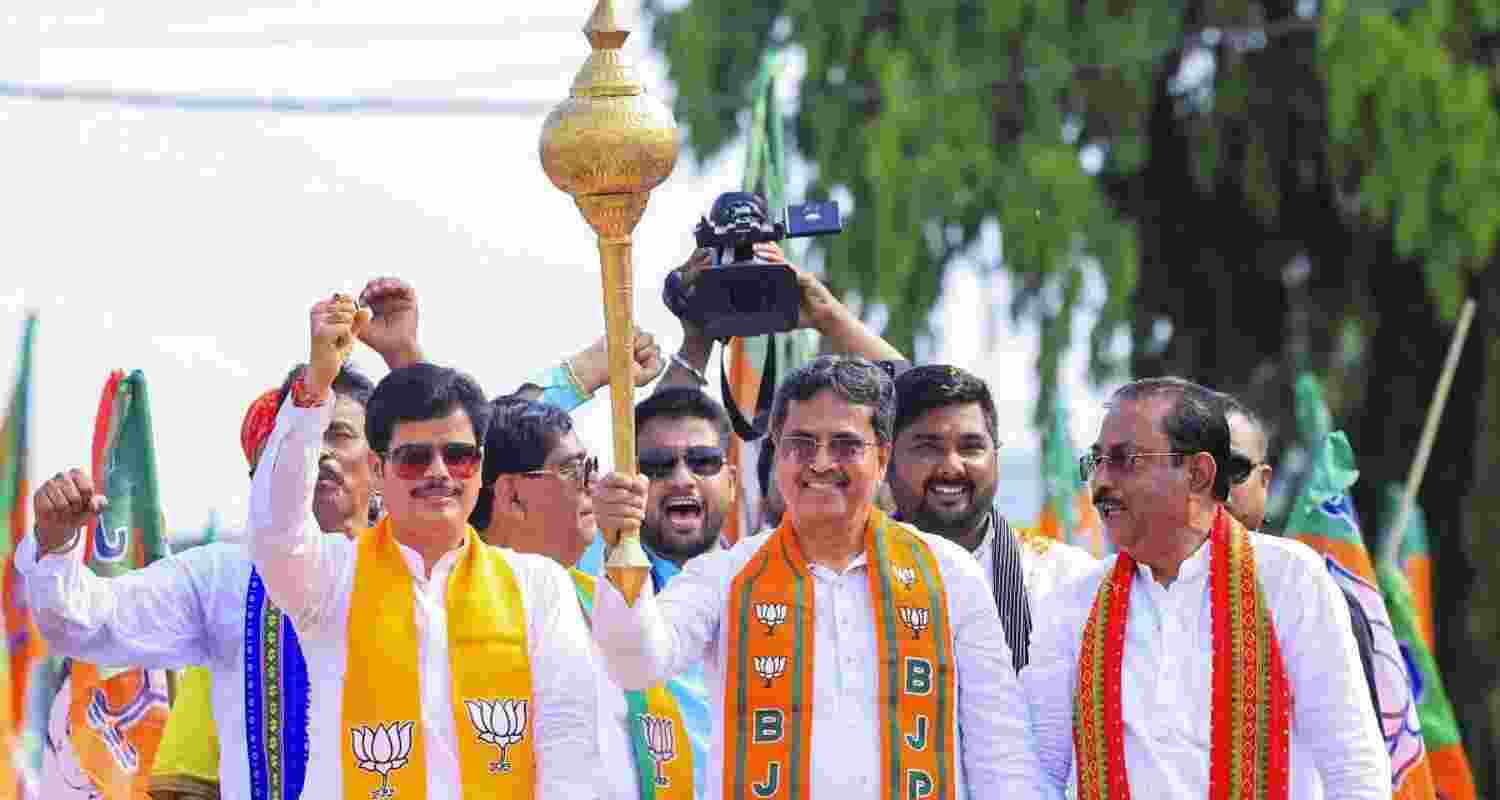 The Tripura CM is canvassing for the BJP in West Bengal. The Tripura CM is canvassing for the BJP in West Bengal.