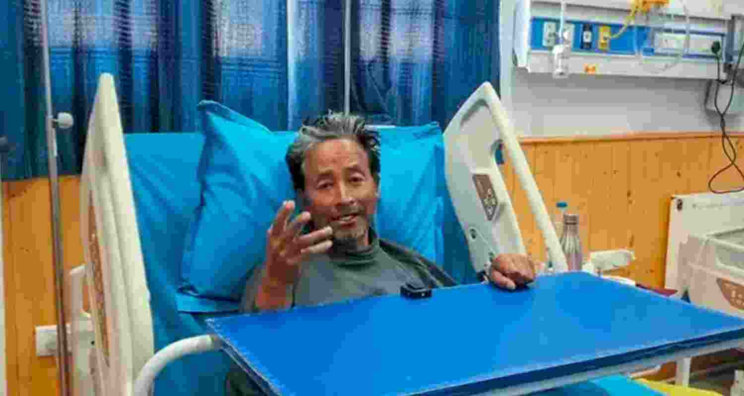 Social activist Sonam Wangchuk under medical observation after he ended his 21 day fast. Social activist Sonam Wangchuk under medical observation after he ended his 21 day fast.