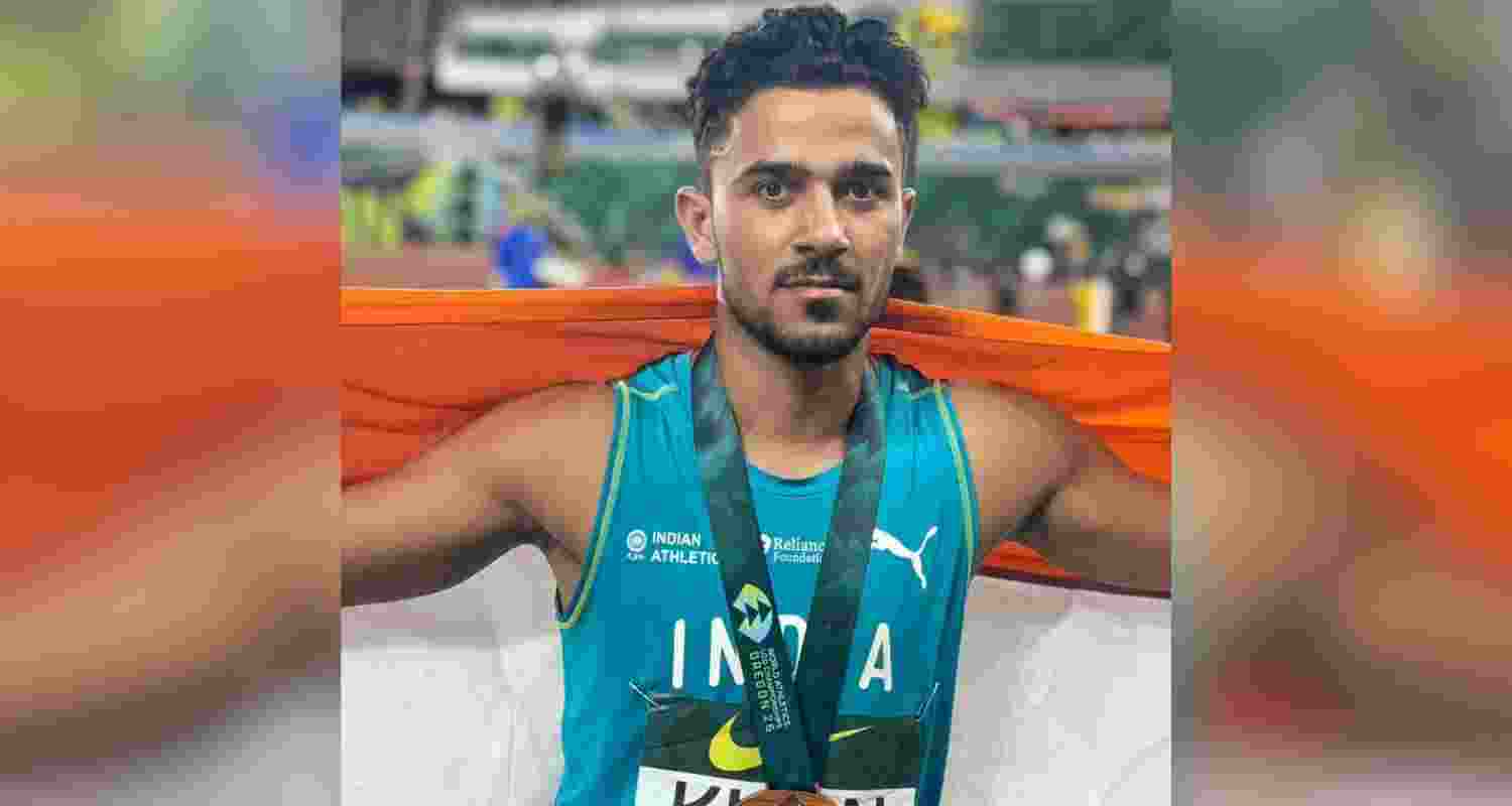 Shahnawaz Khan won bronze in the long jump at the World U20 Championships, becoming the first Indian to win a medal in the event with a 7.84m jump. Shahnawaz Khan won bronze in the long jump at the World U20 Championships, becoming the first Indian to win a medal in the event with a 7.84m jump.