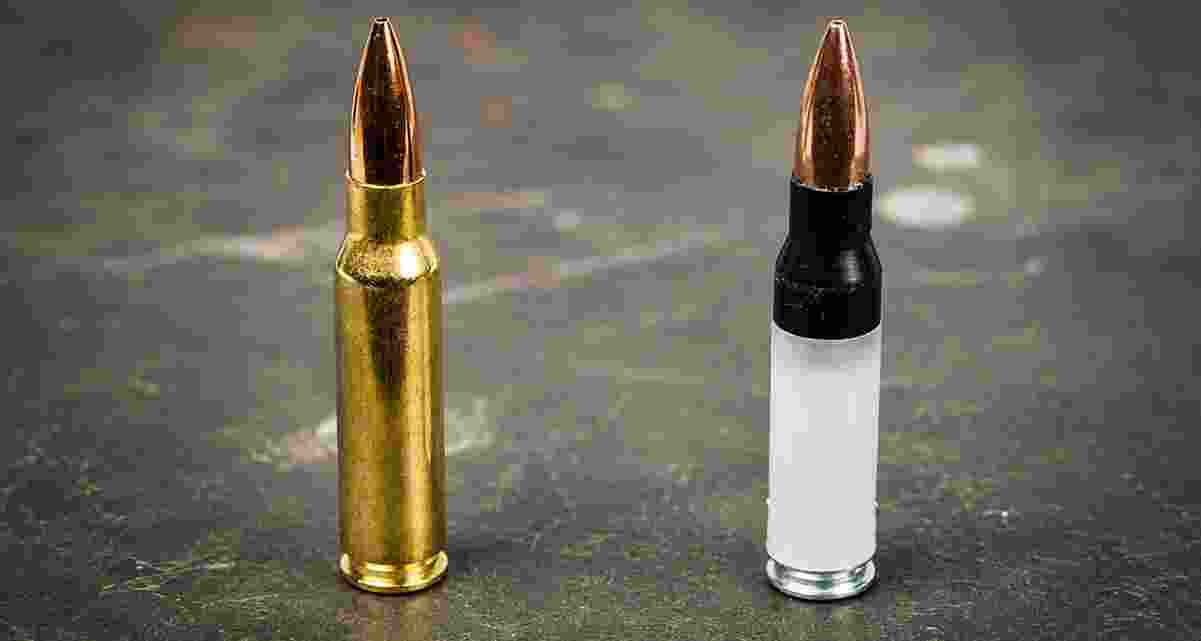 Polymer-cased cartridges to replace brass rounds. Polymer-cased cartridges to replace brass rounds.