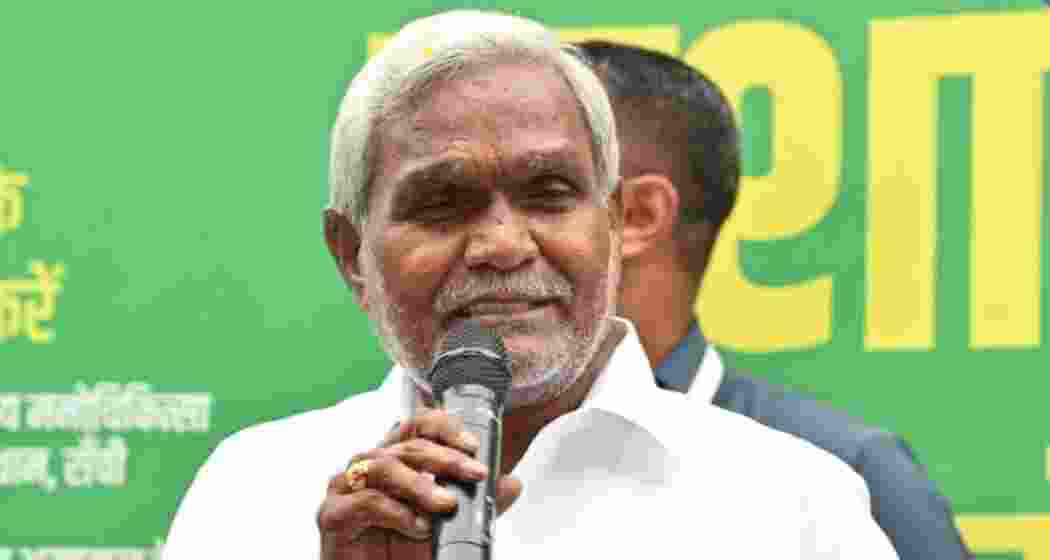 A file photo of former Jharkhand CM Champai Soren. A file photo of former Jharkhand CM Champai Soren.