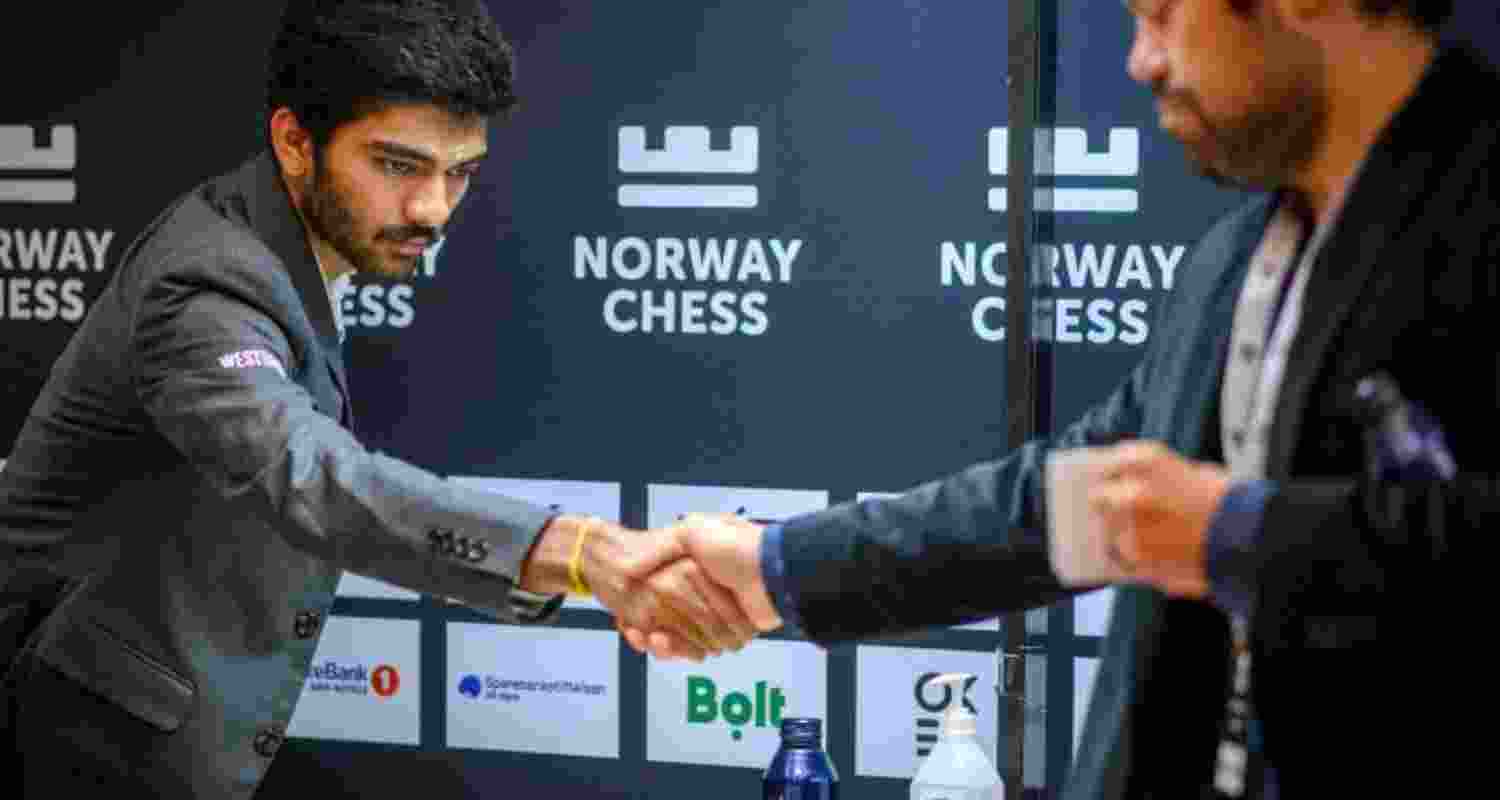 Gukesh put Nakamura under time pressure to win the game in 42 moves. Gukesh put Nakamura under time pressure to win the game in 42 moves.