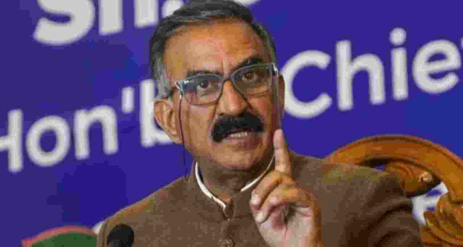 Chief Minister Sukhvinder Singh Sukhu. Chief Minister Sukhvinder Singh Sukhu.