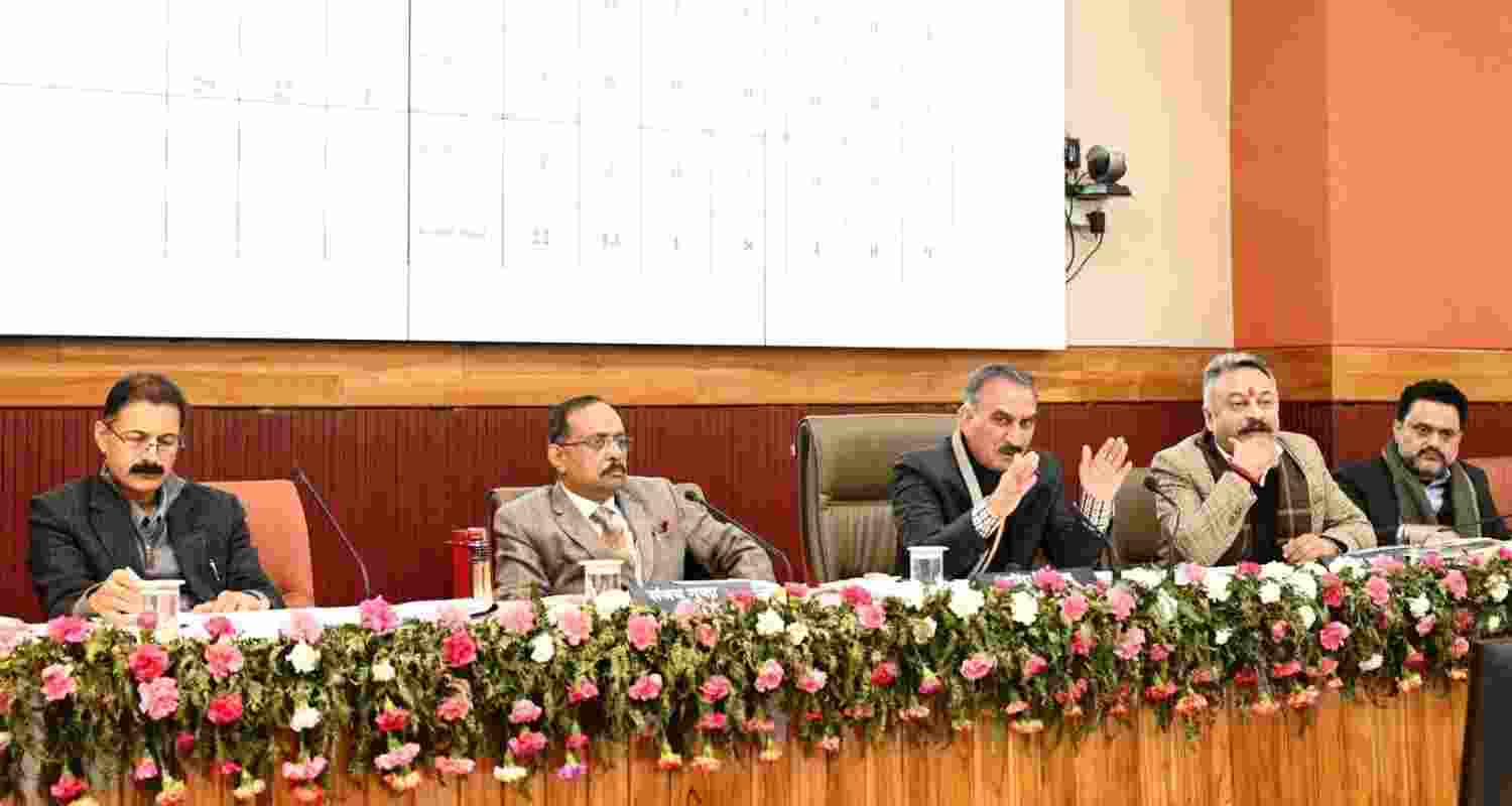 Chief Minister Thakur Sukhvinder Singh Sukhu during the first session of the second day of MLA Priority Meetings on Saturday. Chief Minister Thakur Sukhvinder Singh Sukhu during the first session of the second day of MLA Priority Meetings on Saturday.