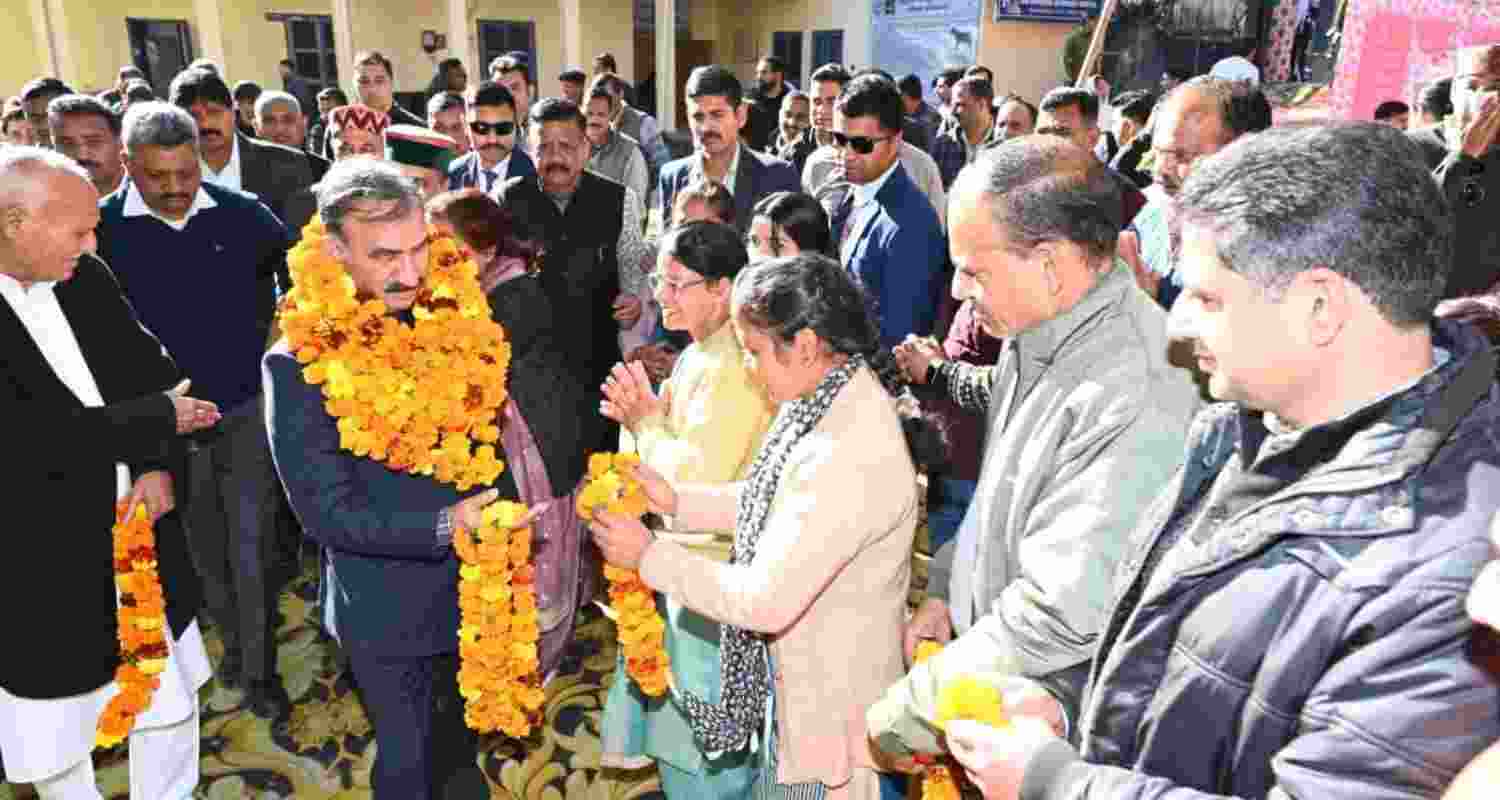 Chief Minister Thakur Sukhvinder Singh Sukhu inaugurates the newly constructed office building of Deputy Director, Animal Husbandry, in Dharamsala on Friday. Chief Minister Thakur Sukhvinder Singh Sukhu inaugurates the newly constructed office building of Deputy Director, Animal Husbandry, in Dharamsala on Friday.