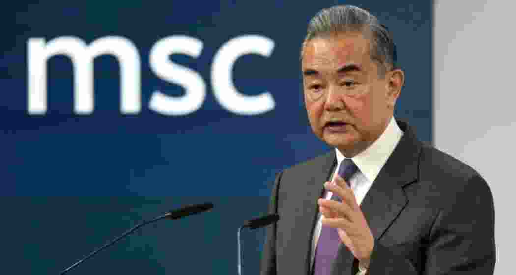 Chinese Foreign Minister Wang Yi at the Munich Security Conference in Germany. Chinese Foreign Minister Wang Yi at the Munich Security Conference in Germany.