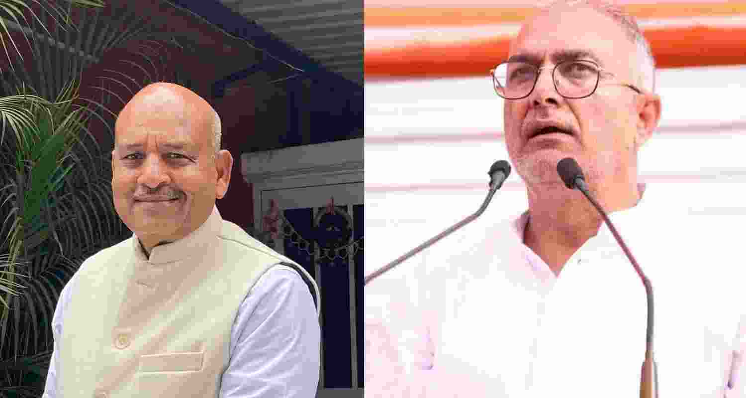 Congress’ Karamvir Singh Boudh and BJP’s Sanjay Bhatia. Congress’ Karamvir Singh Boudh and BJP’s Sanjay Bhatia.