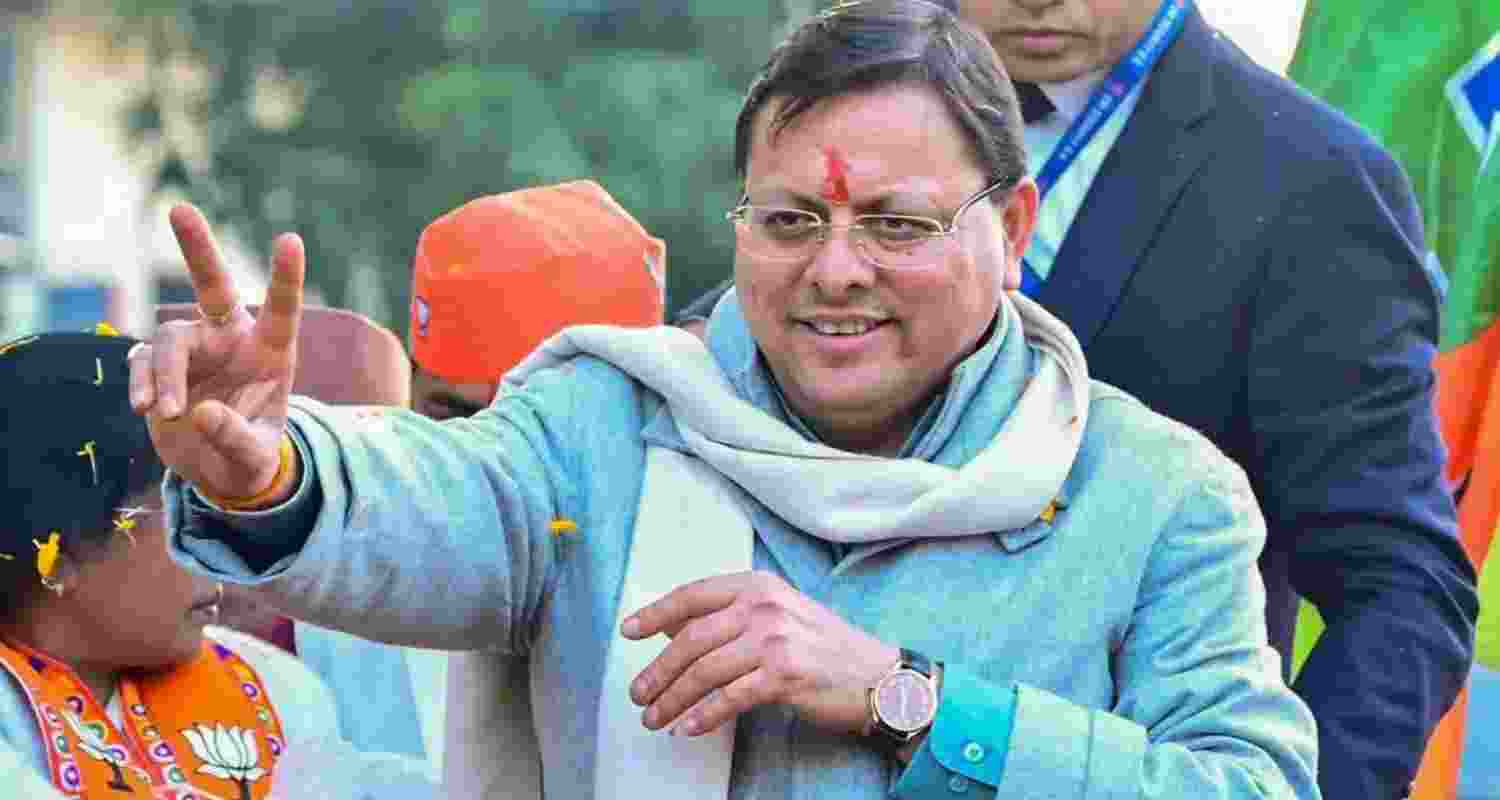 A file photo of Uttarakhand Chief Minister Pushkar Singh Dhami. A file photo of Uttarakhand Chief Minister Pushkar Singh Dhami.