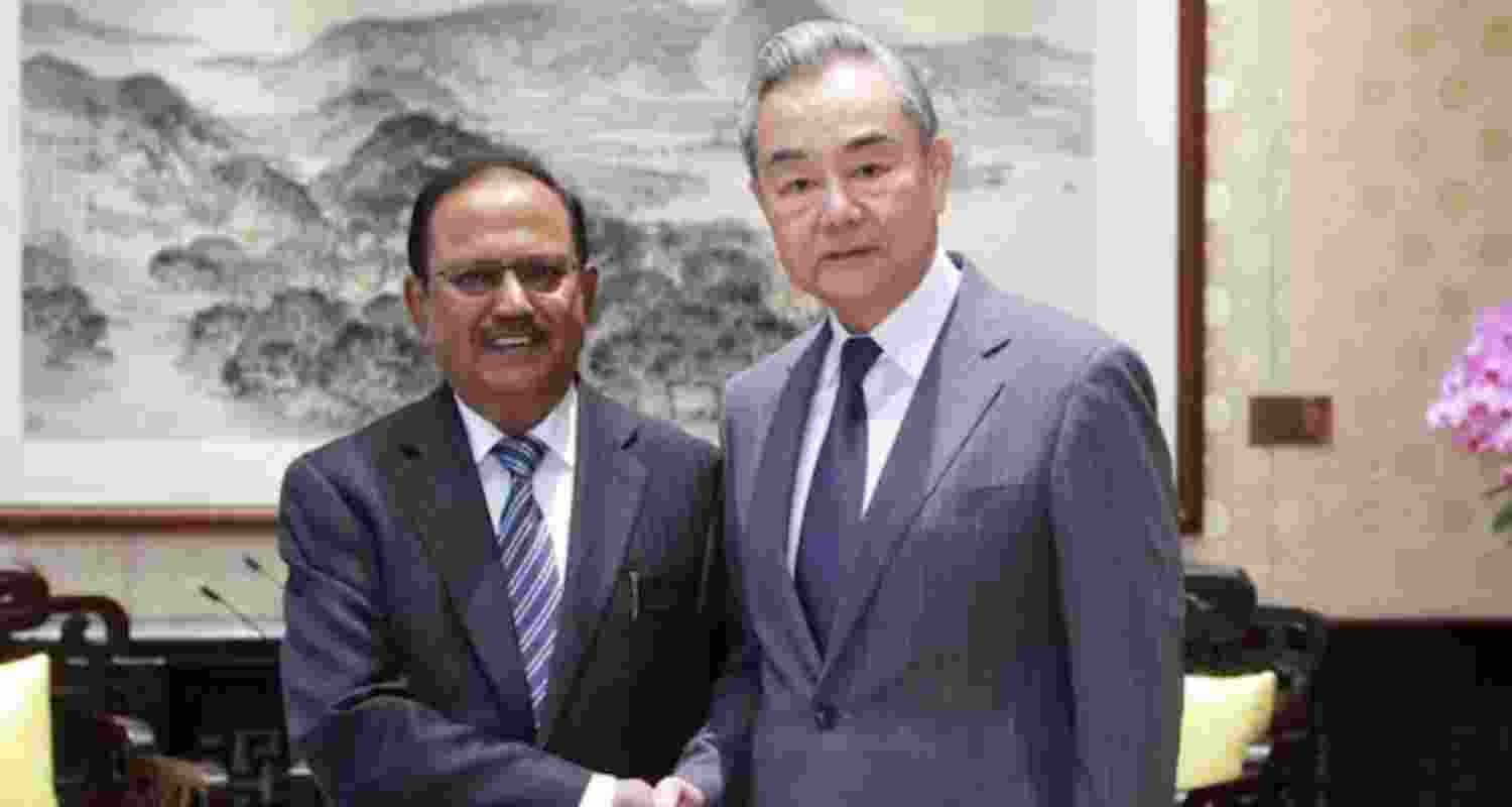 National Security Advisor Ajit Doval meets Chinese Foreign Minister Wang Yi in Beijing. National Security Advisor Ajit Doval meets Chinese Foreign Minister Wang Yi in Beijing.