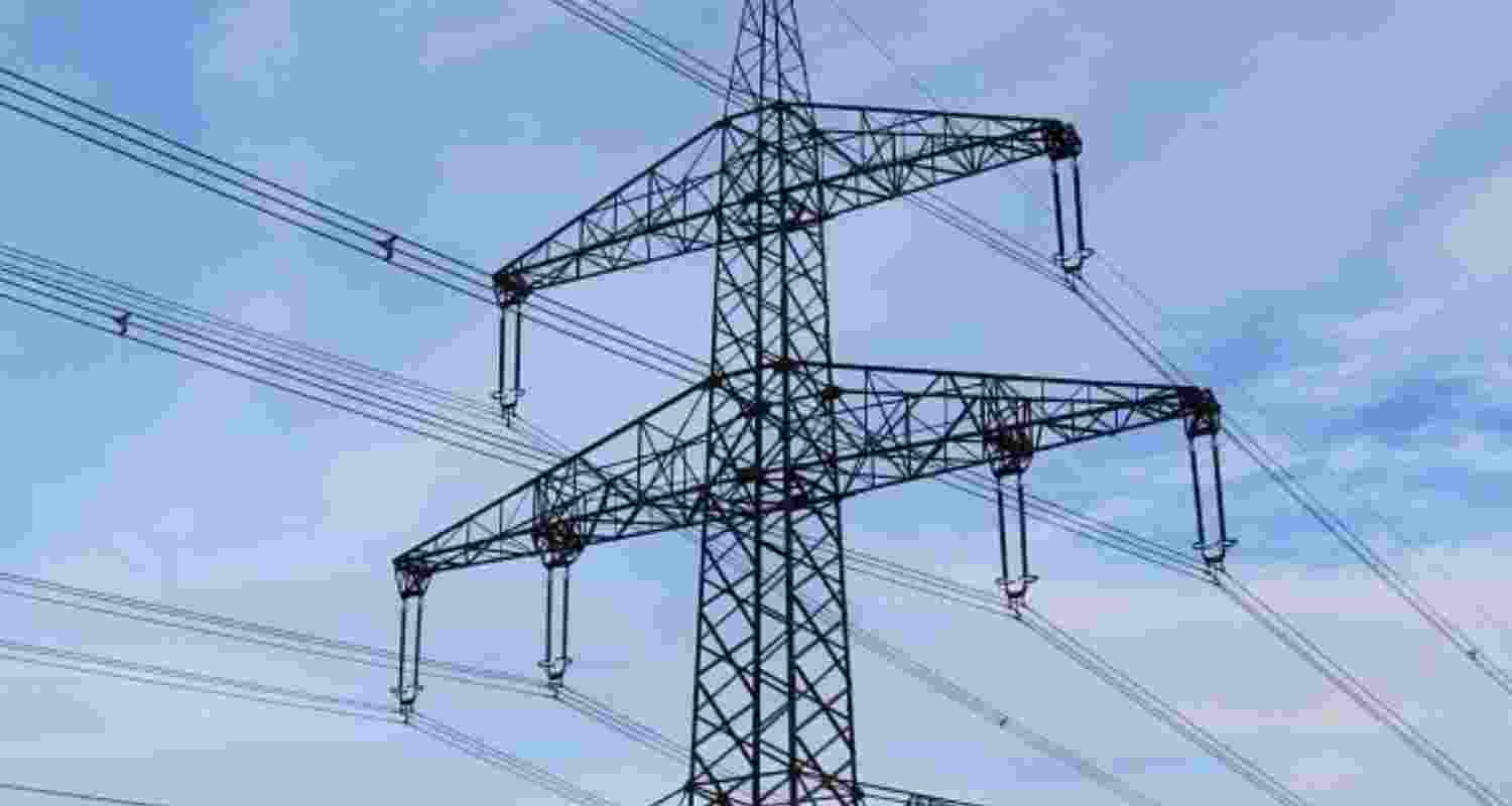 Representational Image of power transmission line. Representational Image of power transmission line.